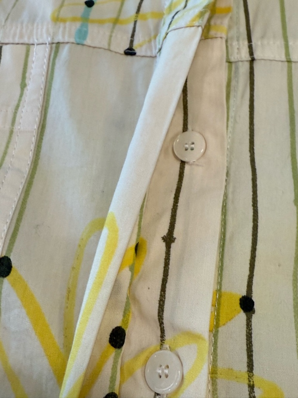 Zara yellow crop top flowers stripes polka dots SZ SM - Picture 5 of 13